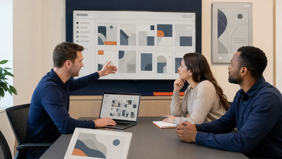 Specialist guiding clients through ePaper CMS configuration, deployment and training