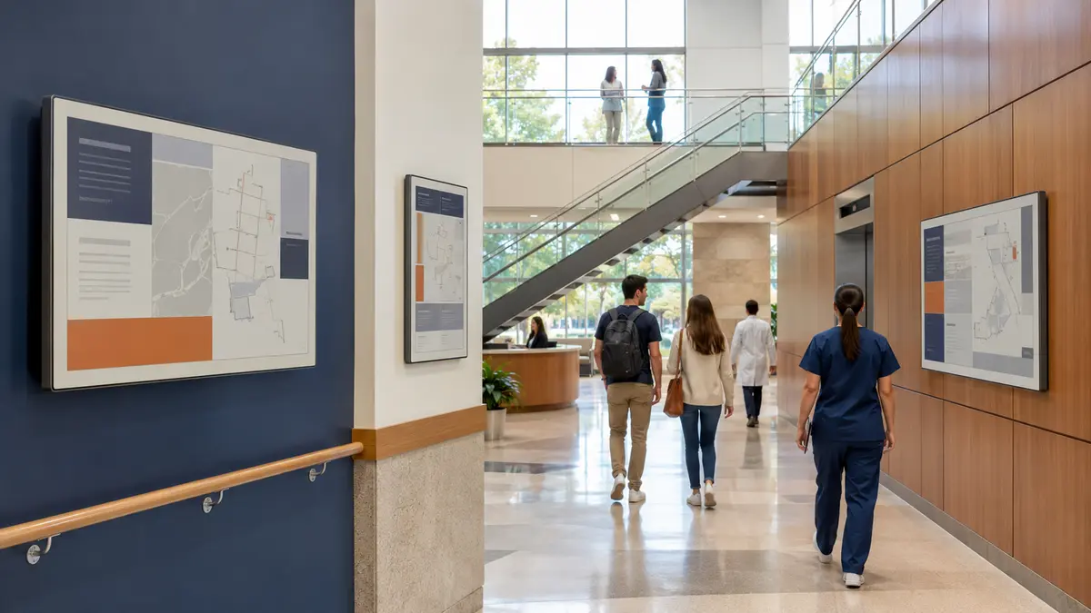 Paper-like information displays used across education, workplace and healthcare environments