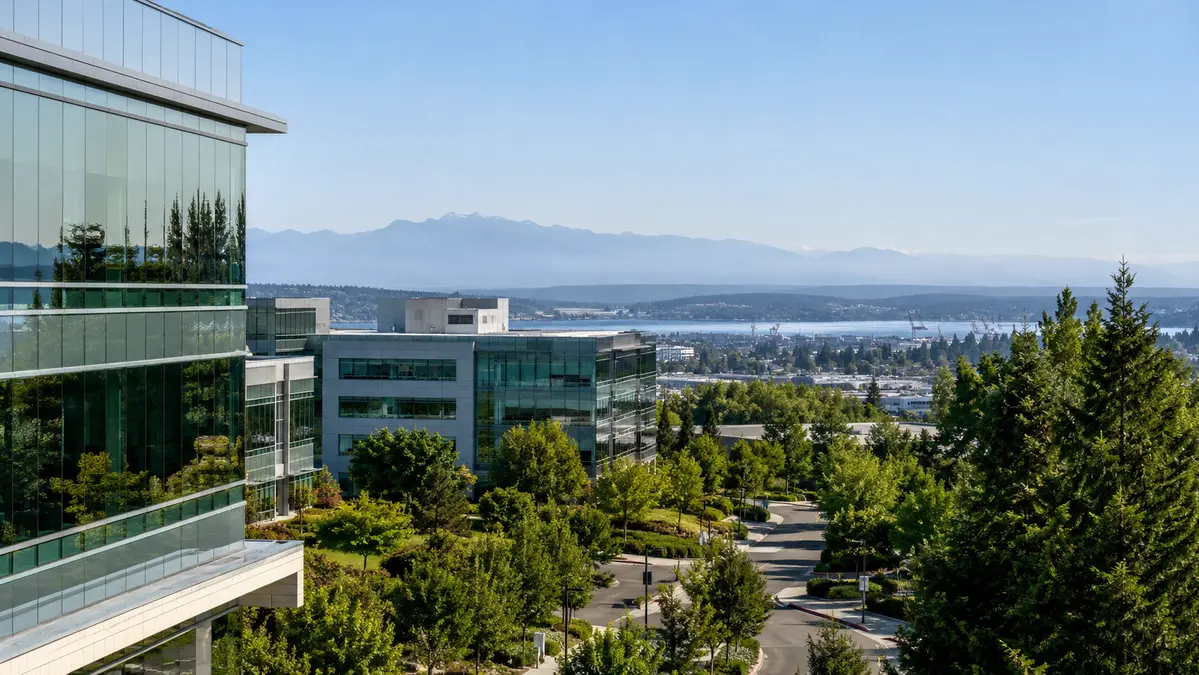 Contemporary Renton and Seattle-area offices with Pacific Northwest scenery