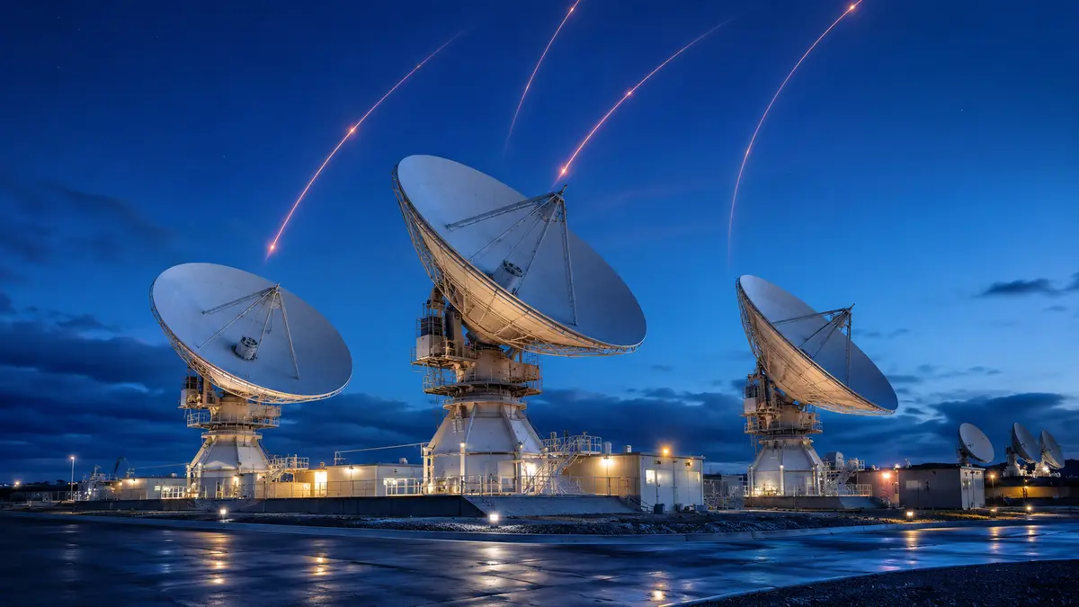 Satellite teleport facility supporting uplink, capacity and monitoring